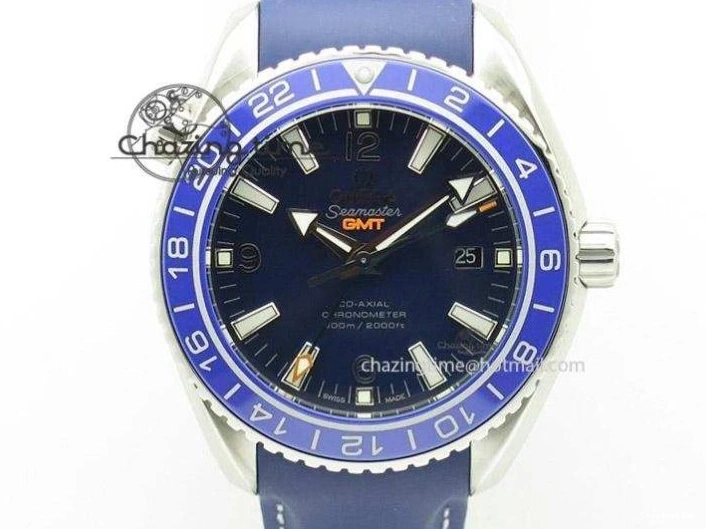 0125 Planet Ocean “Pyeongchang 2018” 43.5mm SS OMF 1:1 Best Edition Blue Dial On Nylon Strap A Soft 8082